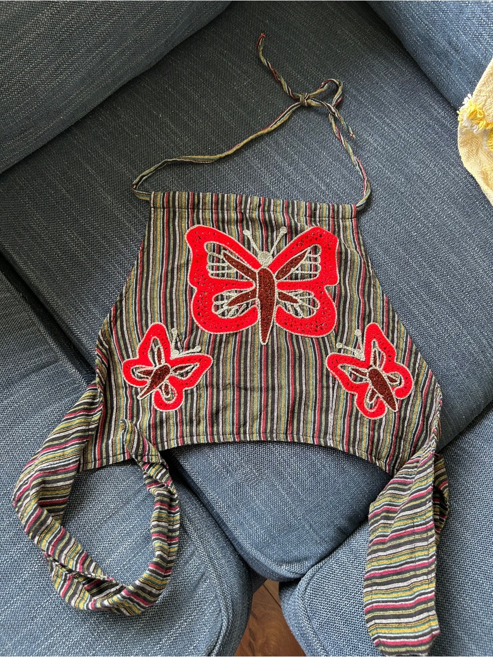 Kathmandu Multicolor Striped Cotton Halter